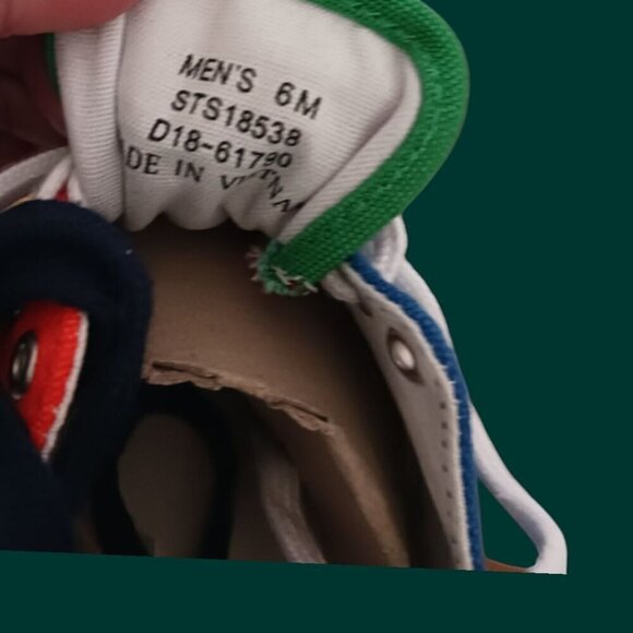 XSperry Top-Sider Noah Mens Colorblock Canvas Sneakers Size 6M multicolors - Picture 6 of 9